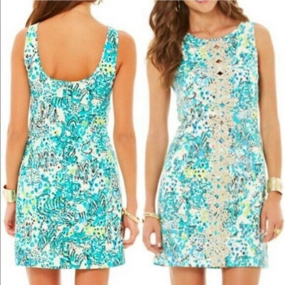 Lilly Pulitzer Ember Shift Sea Oat Escapade Everglades Size 0